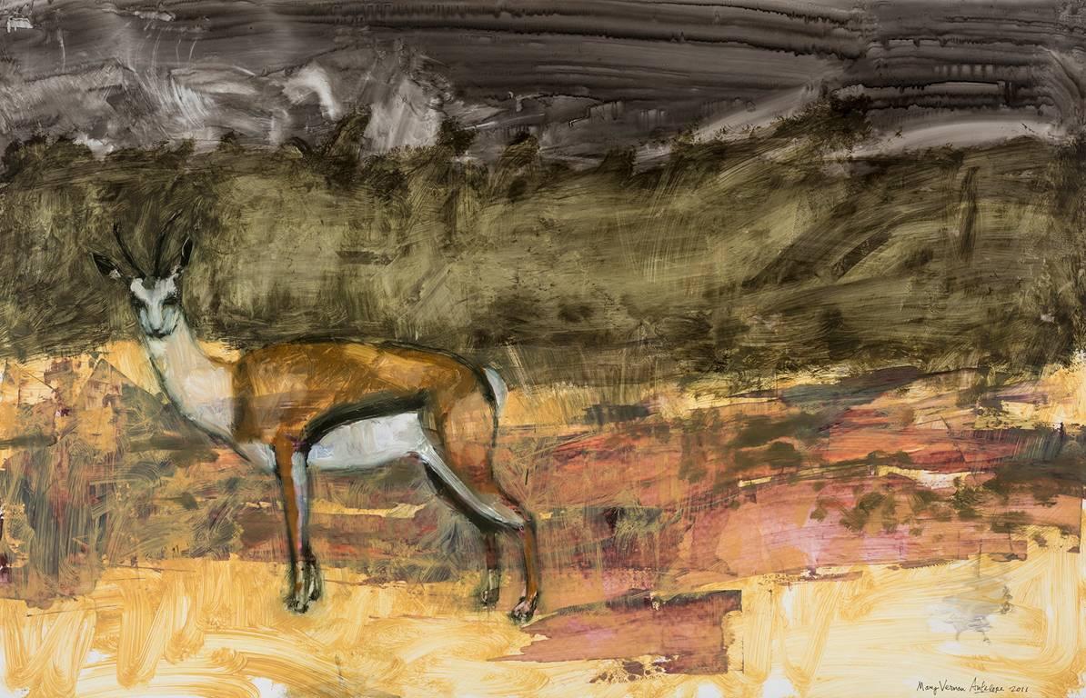 Antelope - Painting by Mary Vernon