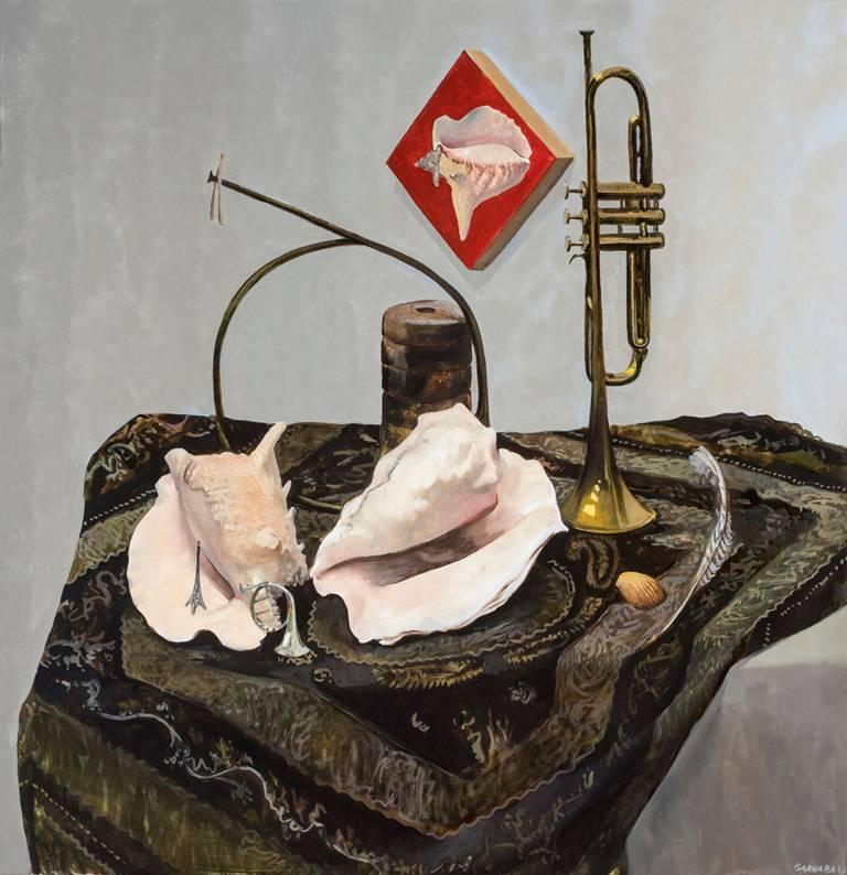 Barnaby Fitzgerald Still-Life Painting - Tracy's Salted Book