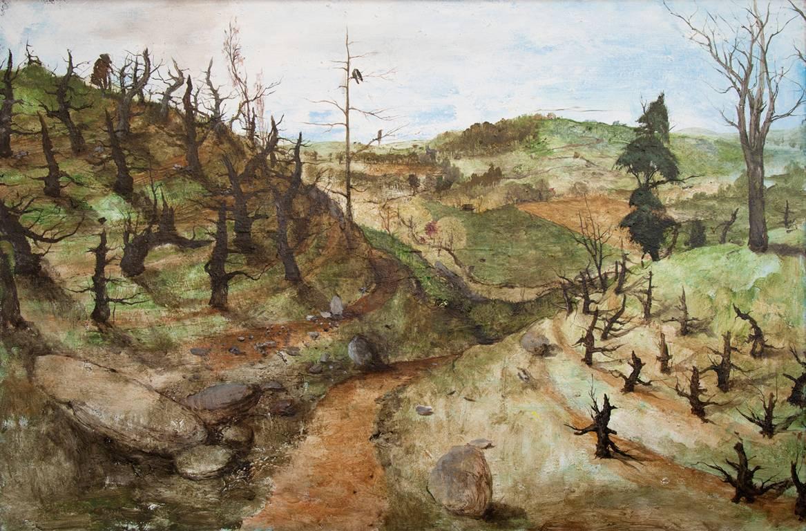 Apple Orchard (Appalachia) - Painting by Miles Cleveland Goodwin