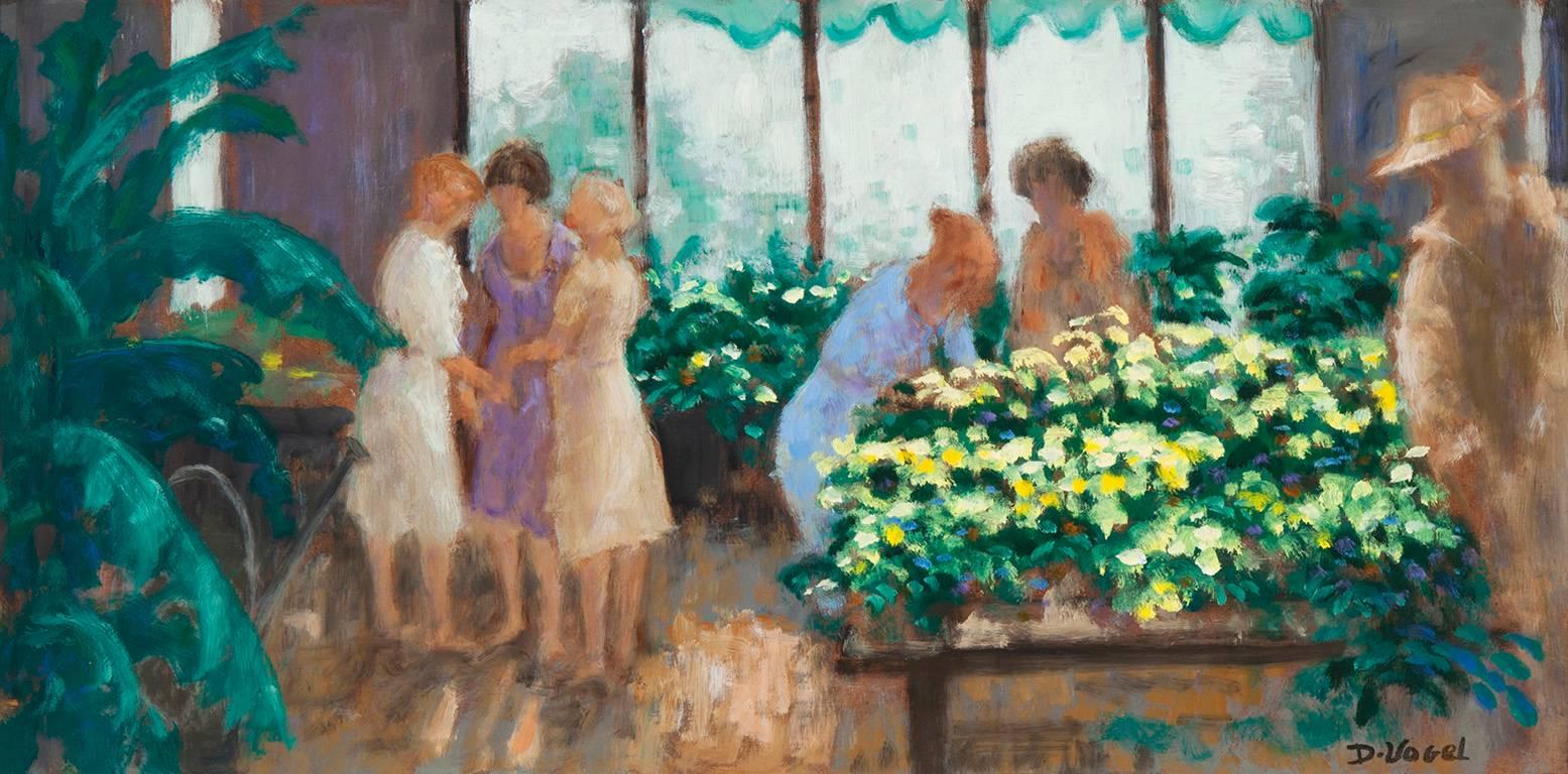Greenhouse - Painting by Donald S. Vogel