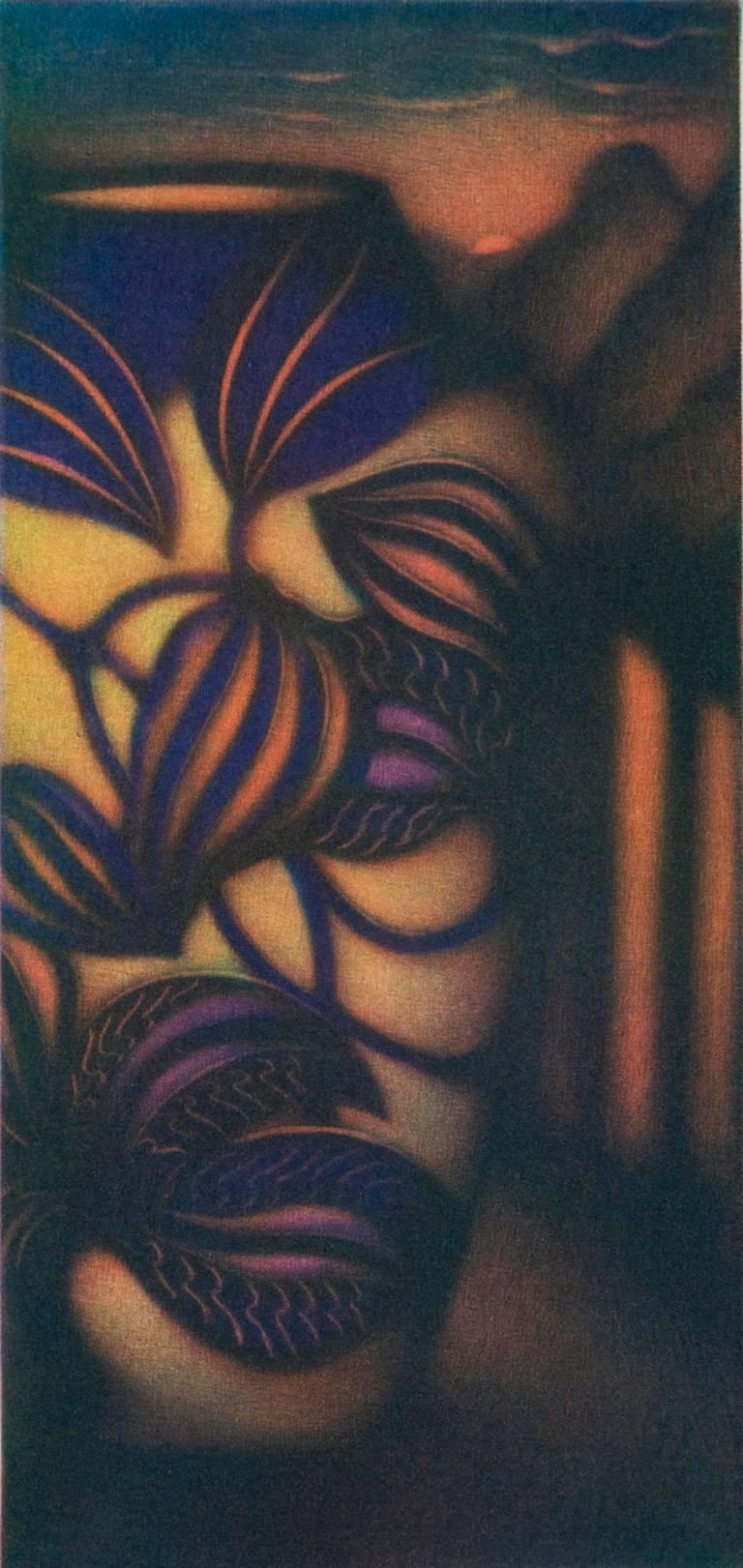 Les Orchidées, Vase aux Orchidées – Print von Laurent Schkolnyk