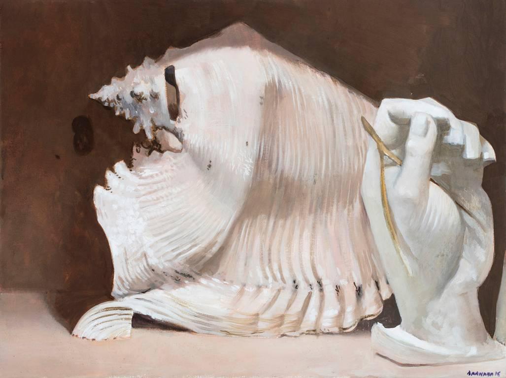 Barnaby Fitzgerald Still-Life Painting - Shell and Wishbone