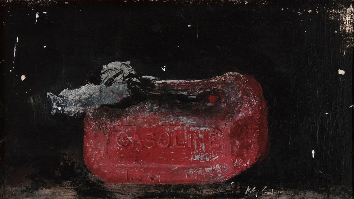 Melted Gas Can - Painting by Miles Cleveland Goodwin