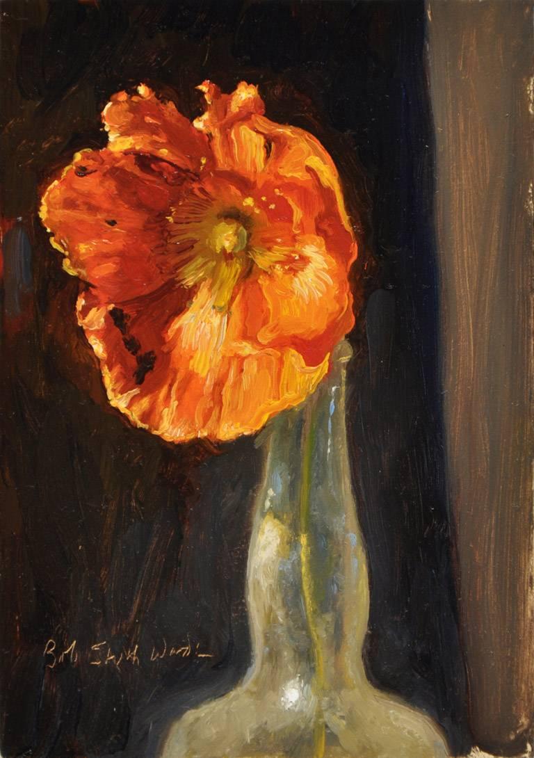 Bob Stuth-Wade Still-Life Painting - Poppy, Bottle