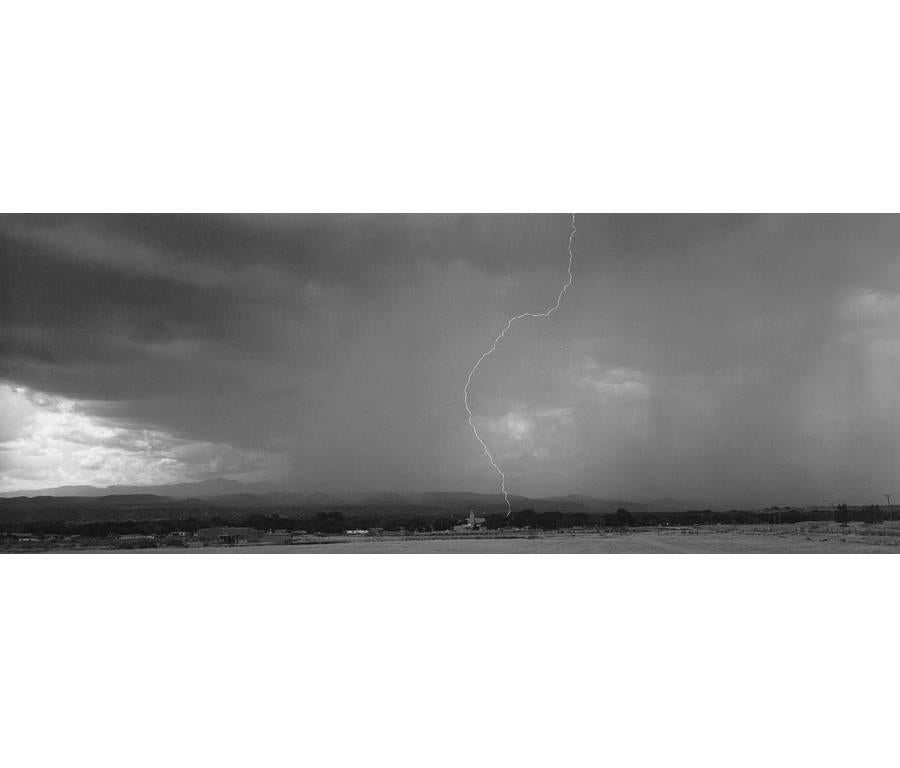 Landscape Photograph David H. Gibson - Lightning Strike, San Juan Pueblo, Nouveau-Mexique