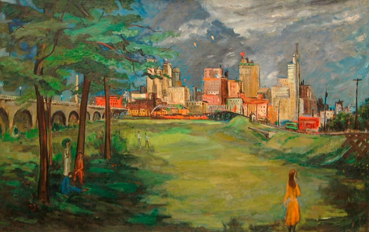 Donald S. Vogel Landscape Painting - The Citadel (Dallas)