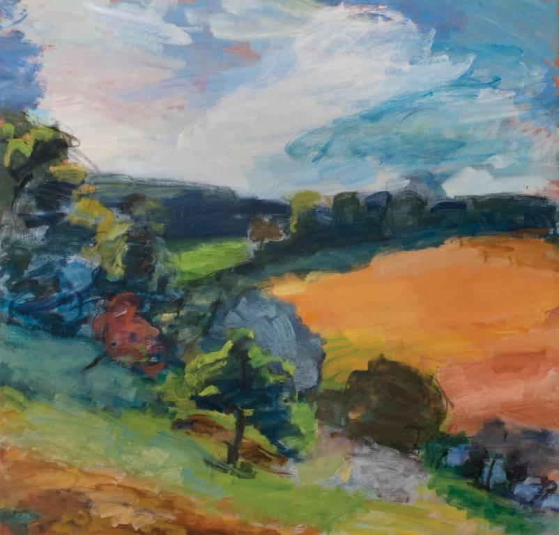 Henry Finkelstein Landscape Painting - Hills Above Bragoux