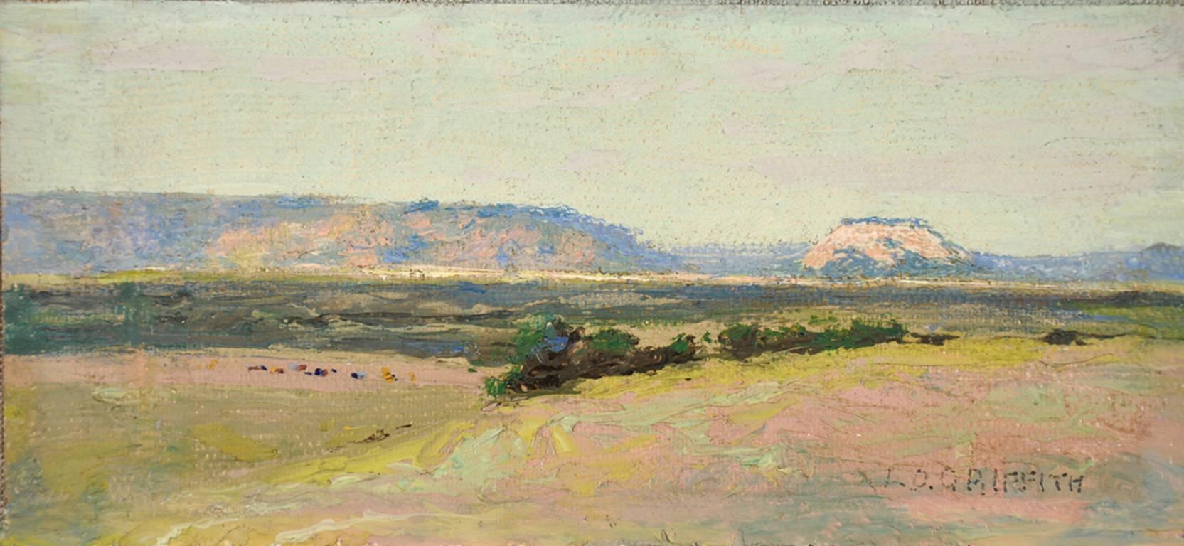 Louis Oscar Griffith Landscape Painting - Untitled (West Texas)