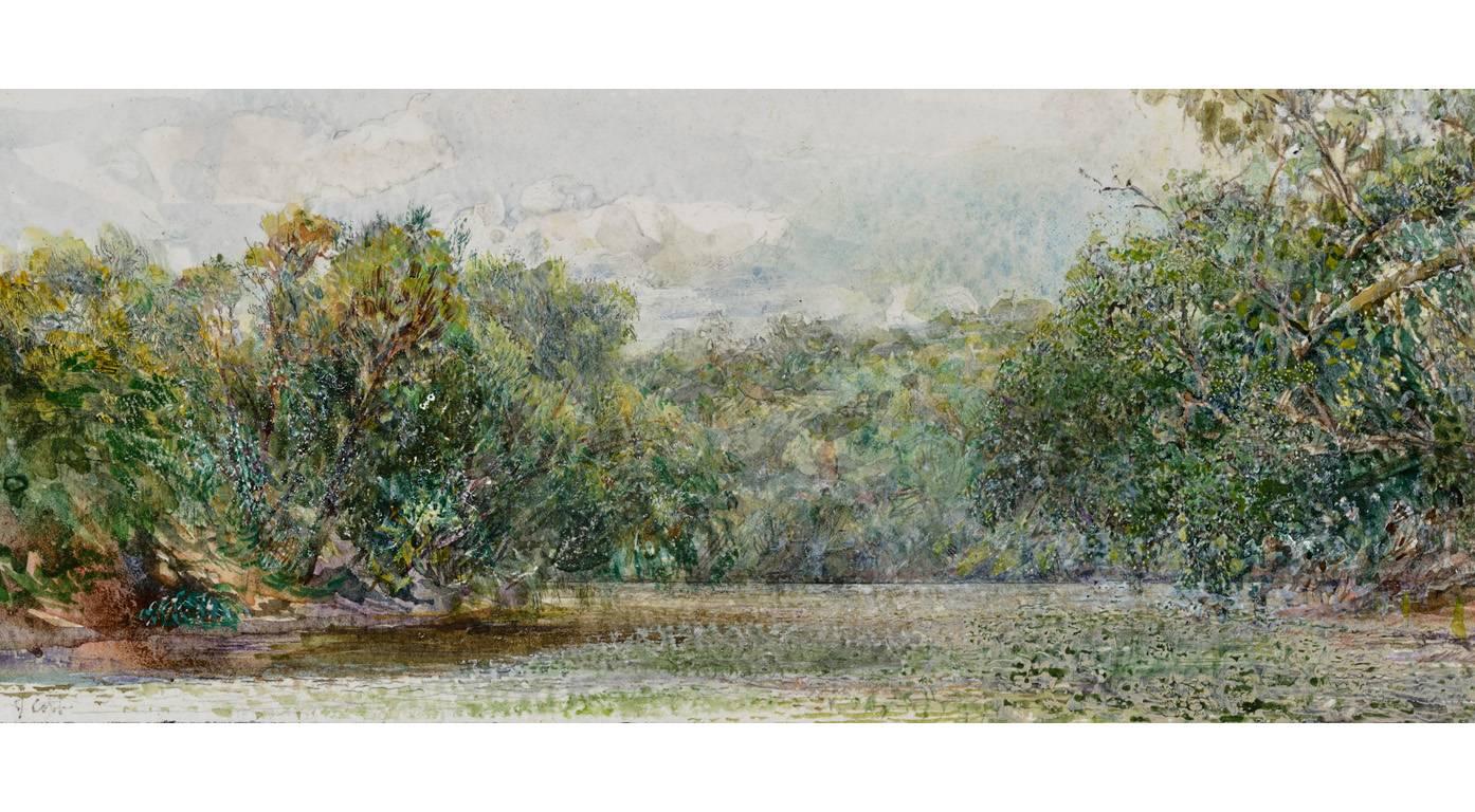 John Cobb Landscape Art - Turn in the River
