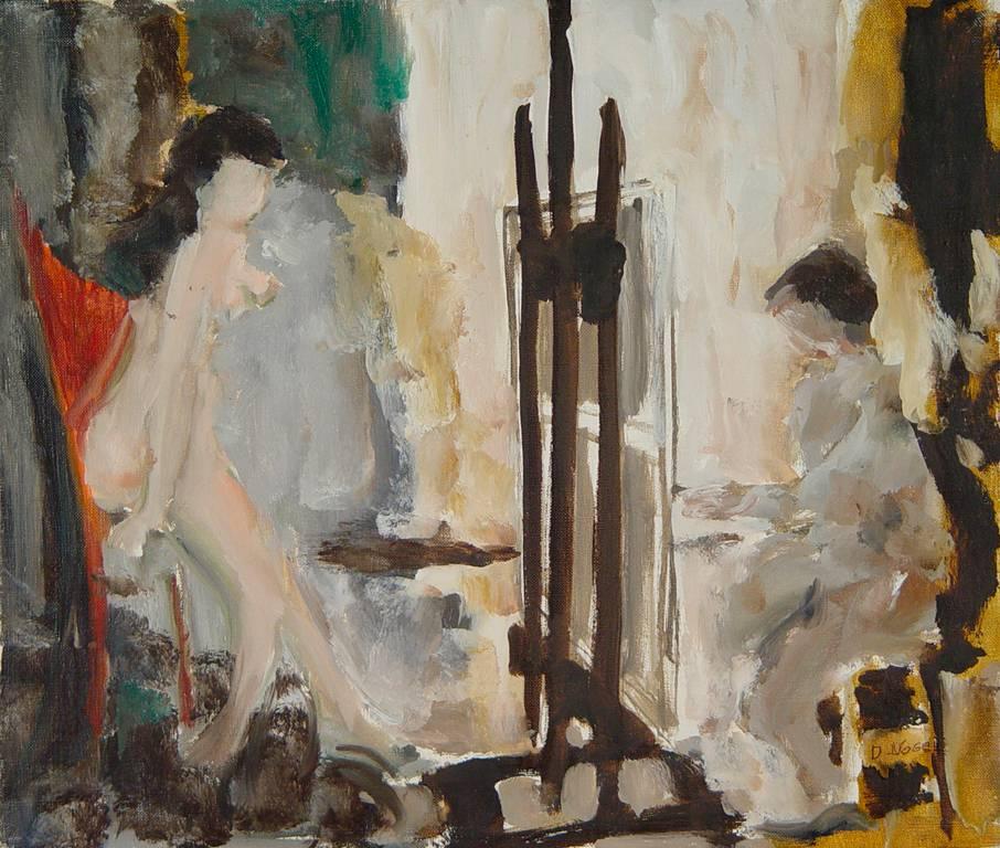 Donald S. Vogel Nude Painting - The Studio