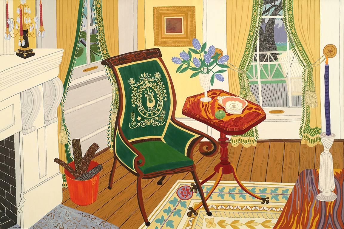 Texas Governor's Mansion: The Small Parlor - Painting by Cindi Holt