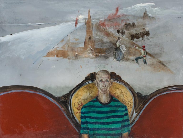Miles Cleveland Goodwin Figurative Painting - Mississippi Burning