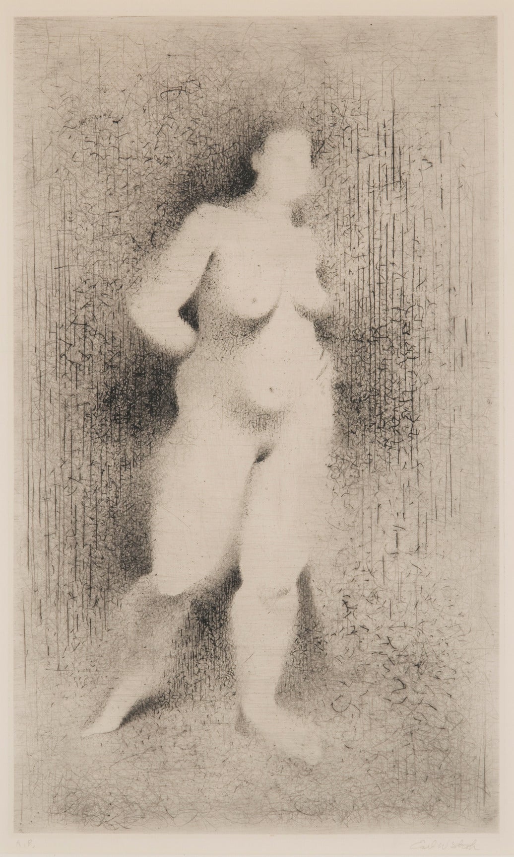 Earl Stroh Nude Print - Nude
