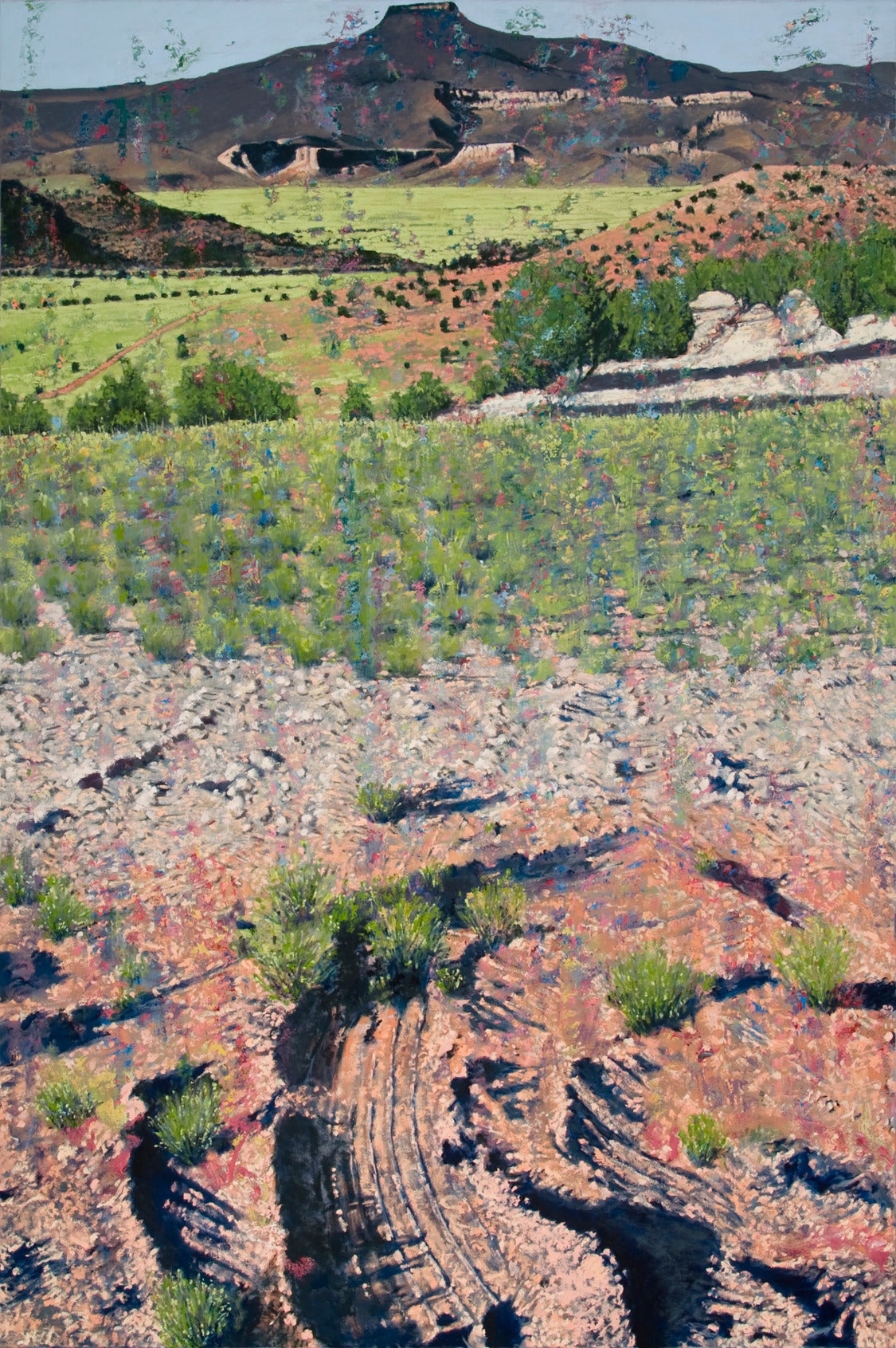 Landscape Painting Jim Woodson - Intégration compacte avec organisation verticale
