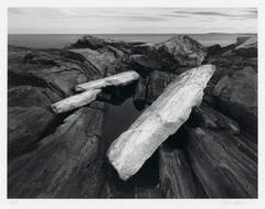 Rock Shoreline, Dusk, Pemaquid Point, Maine