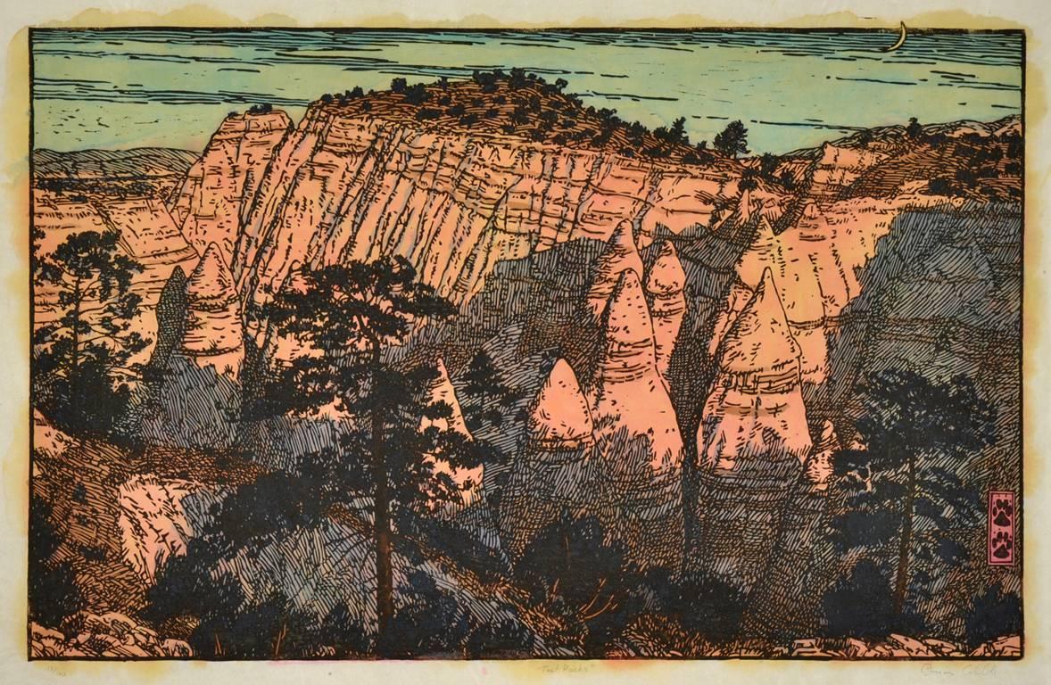Brian Cobble Landscape Print - Tent Rocks
