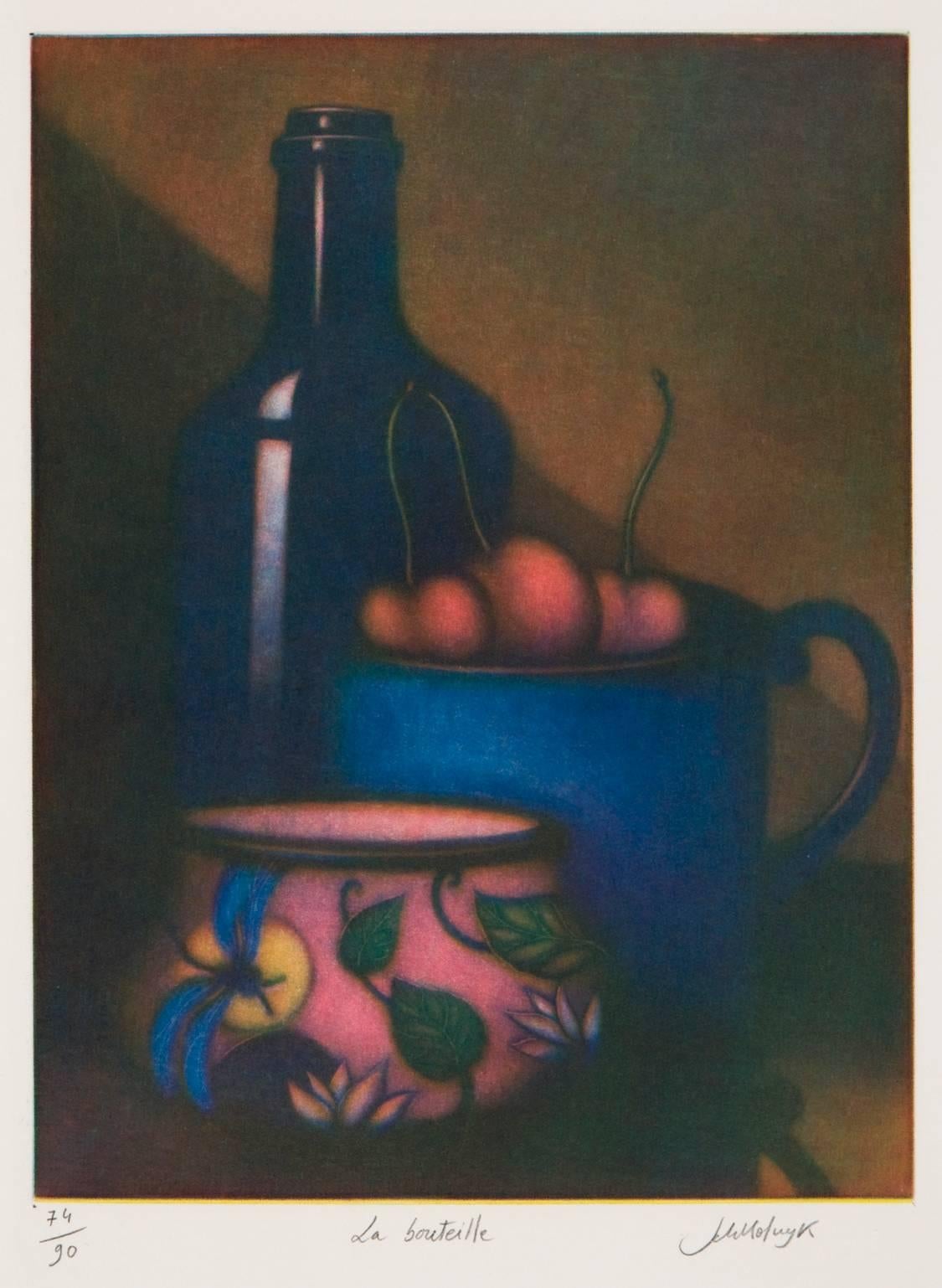 La bouteille - Print de Laurent Schkolnyk