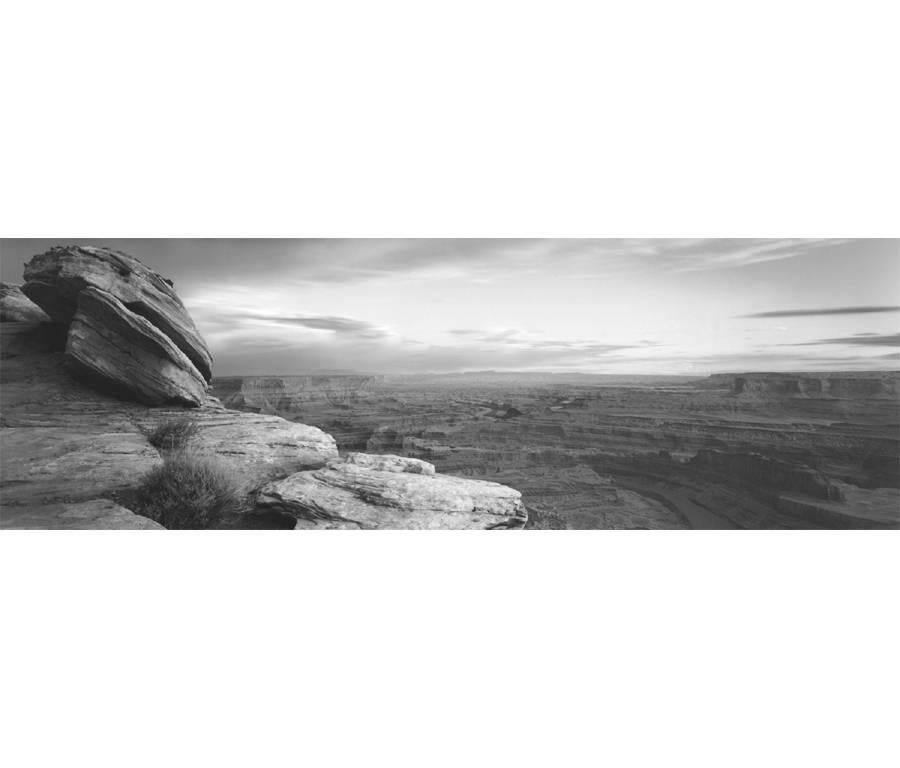 David H. Gibson Black and White Photograph - Rock Head, Dead Horse Point, Moab, Utah