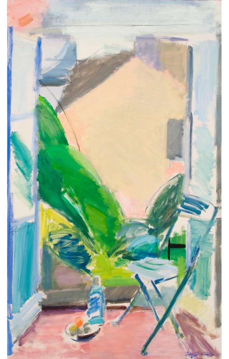 Henry Finkelstein Still-Life Painting - The Banana Tree Next Door