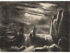 Cascada de noche