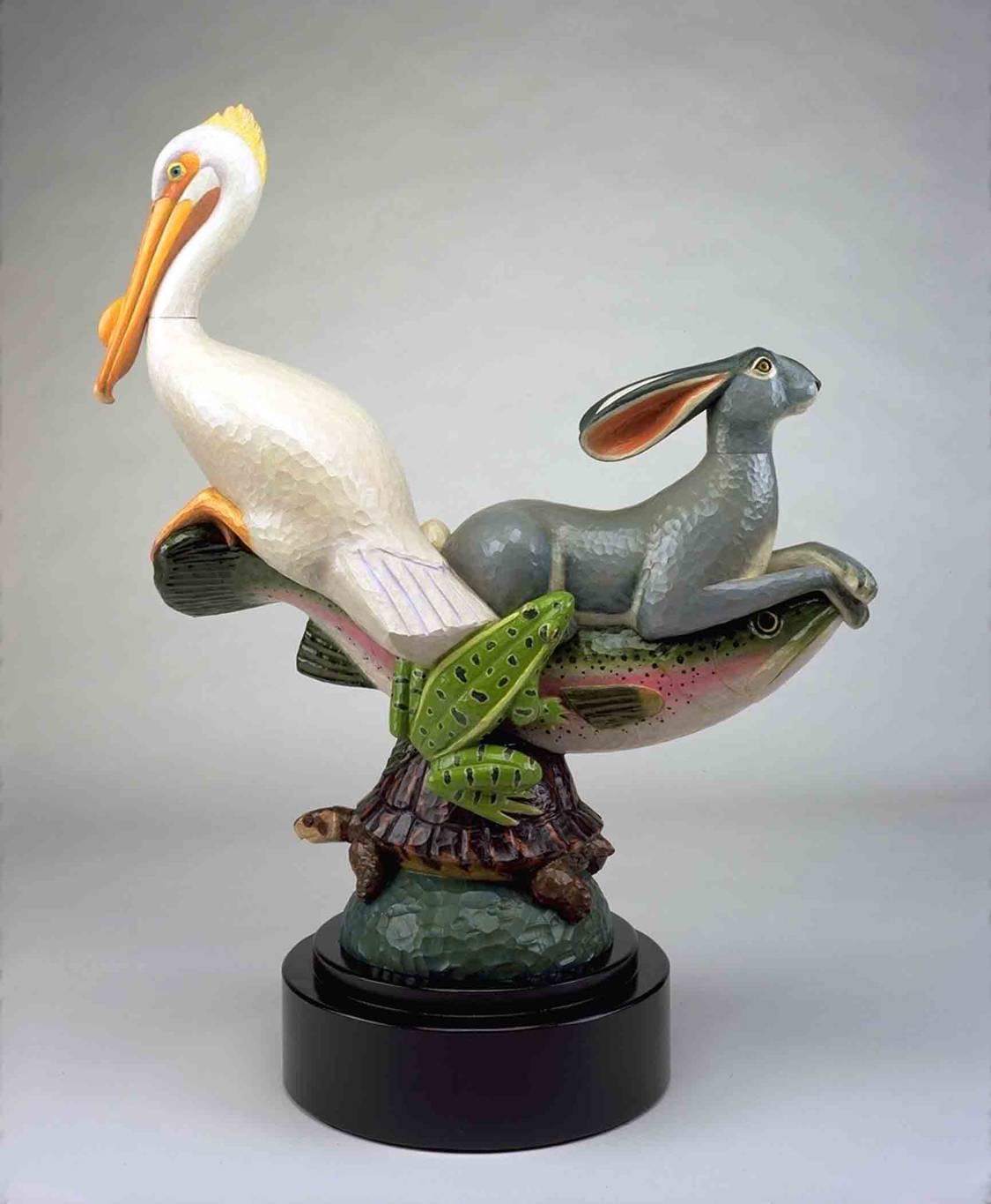 David Everett Figurative Sculpture - Longboat