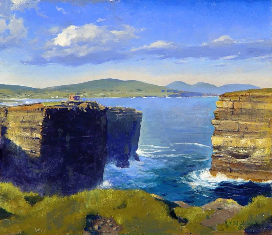 Bob Stuth-Wade Landscape Painting - Up on Down Patrick Head