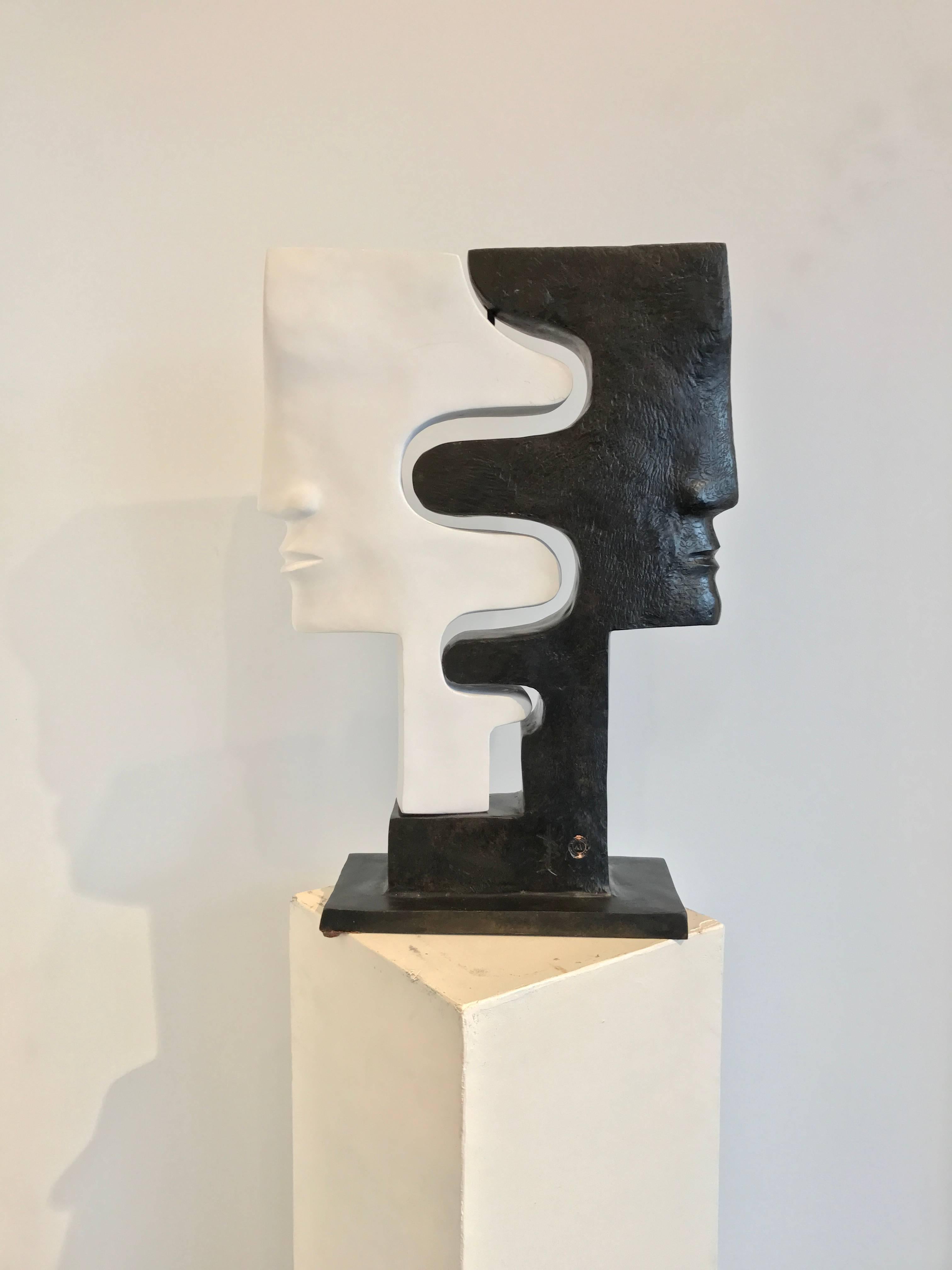Jacques le Besond
Clair Obscur
Bronze
61 x 45 x 16 cm
Edition: 3/8

Jacques Le Bescond born in 1945 began sculpting in his childhood.  Passionate and self-taught, he approaches the sculpture through direct carving, first in wood and marble before