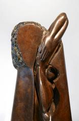 IpousteÌguy - Jeune Fille - Original Bronze-Skulptur