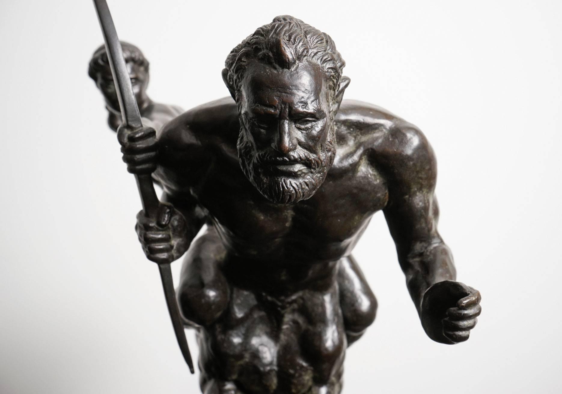 Pierre Traverse – Archer et Centaure - Bronze Sculpture For Sale 1