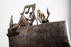 Jacques Le Bescond – Music Book – Bronze Sculpture