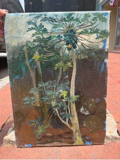 Oil Landscape of Hawaiian Forest Interior