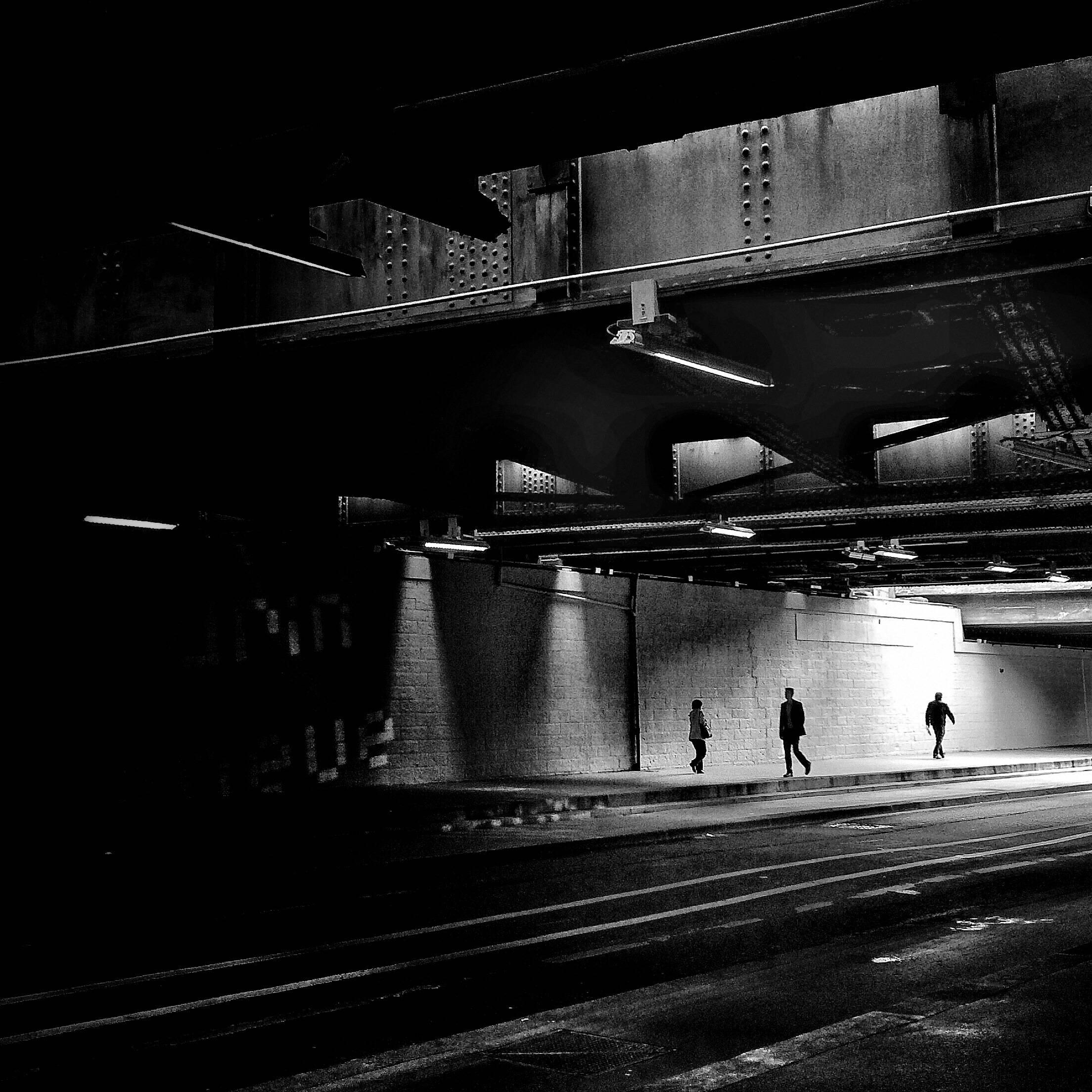 Deroubaix Jean-François Black and White Photograph - "Tunnel 1"