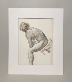 A Striking, 1970s Post-War Modern Studio Figure Study of a Young Male Nude Model