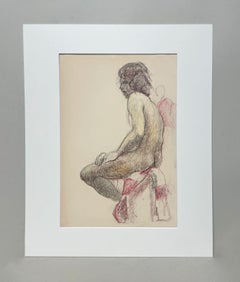A Striking, 1970s Post-War Modern Studio Figure Study of a Young Male Nude Model