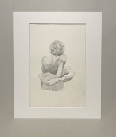 A Striking, 1970s Post-War Modern Studio Figure Study of a Young Male Nude Model