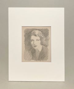 A Striking 1930s American Modern, Art Deco Era Portrait of a Stylish Young Woman