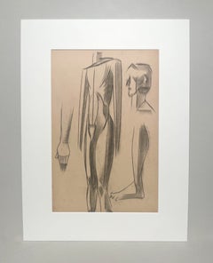 A Unique, Stylish, 1930s Modern Composite Figure Study, Standing Male Nude Model