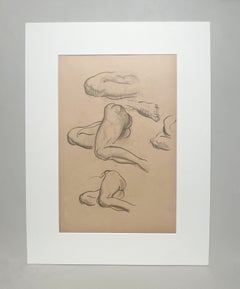 A Fine, Modern 1930s Anatomical Composite Figure Study, Seated Female Nude Model