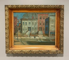 A Contemplative, Mid-Century Modern Neighborhood Scene, New York City, Brooklyn