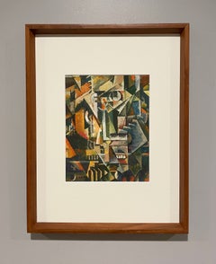 A Striking Russian Modern Cubist / Futurist Abstraction after Ivan V. Klyun