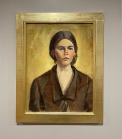 A Striking 1960s Mid-Century Modern Portrait of a Young Woman