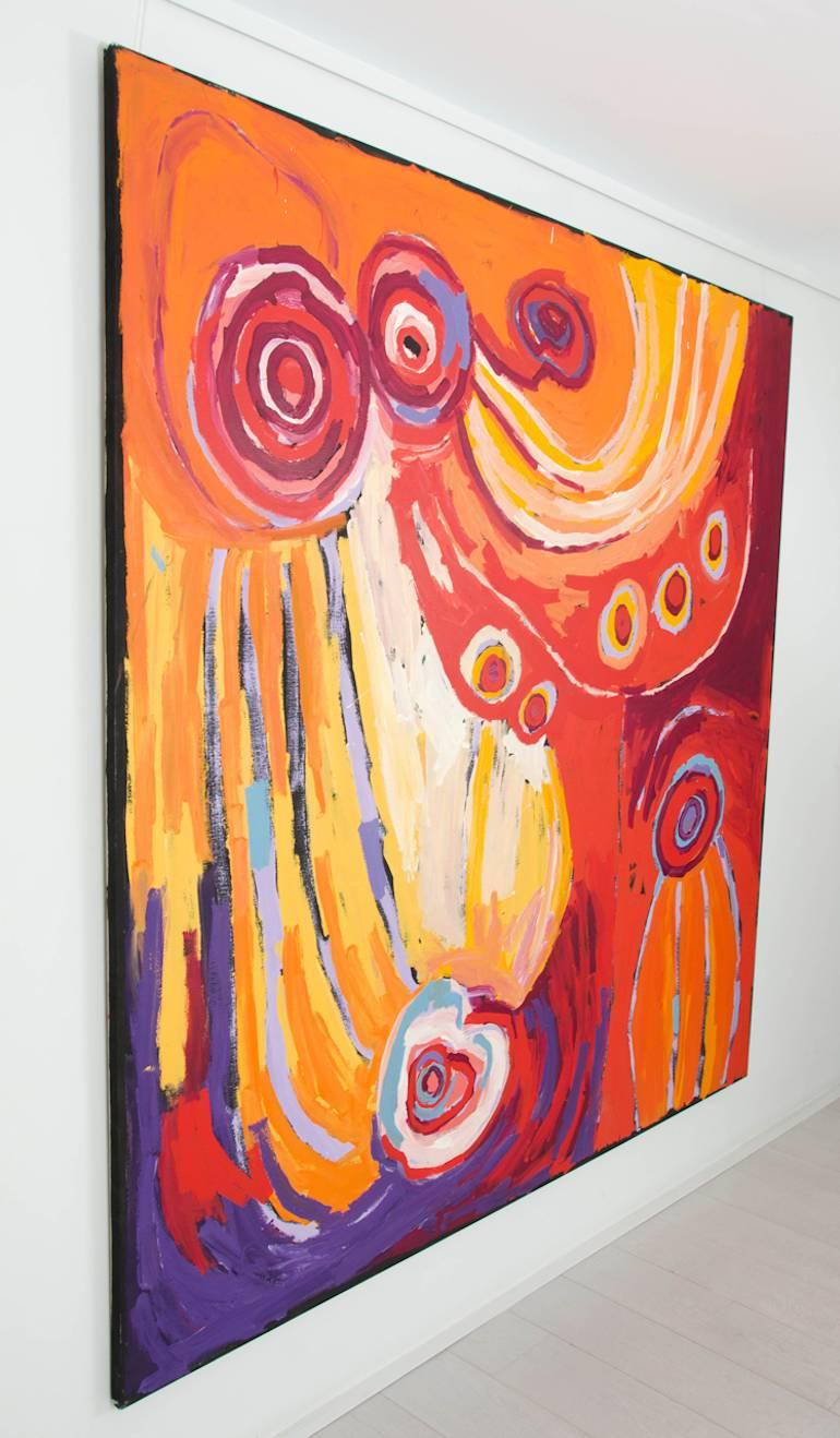 Untitled - Painting by Barbara Moore