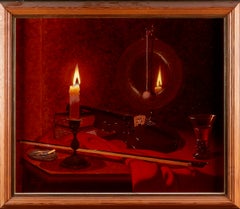Musical Still Life, Oil on Canvas, Signed, 20th Century