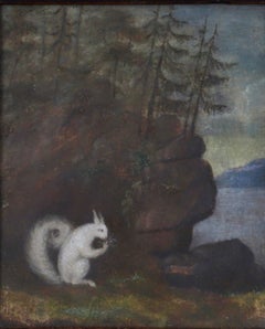 White Albino Squirrel in a Landscape, c. 1700, Circle of Ehrenstrahl