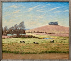 Summer Landscape Painting, Oil on Canvas, Signed, Circa 1900, Sweden