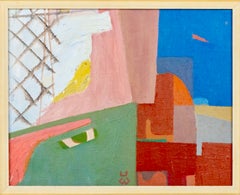Abstract Composition, "Nocturnal", Signed Oil on Canvas