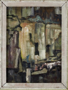 Abstract Composition, Signed and dated Oil on Canvas, 1946