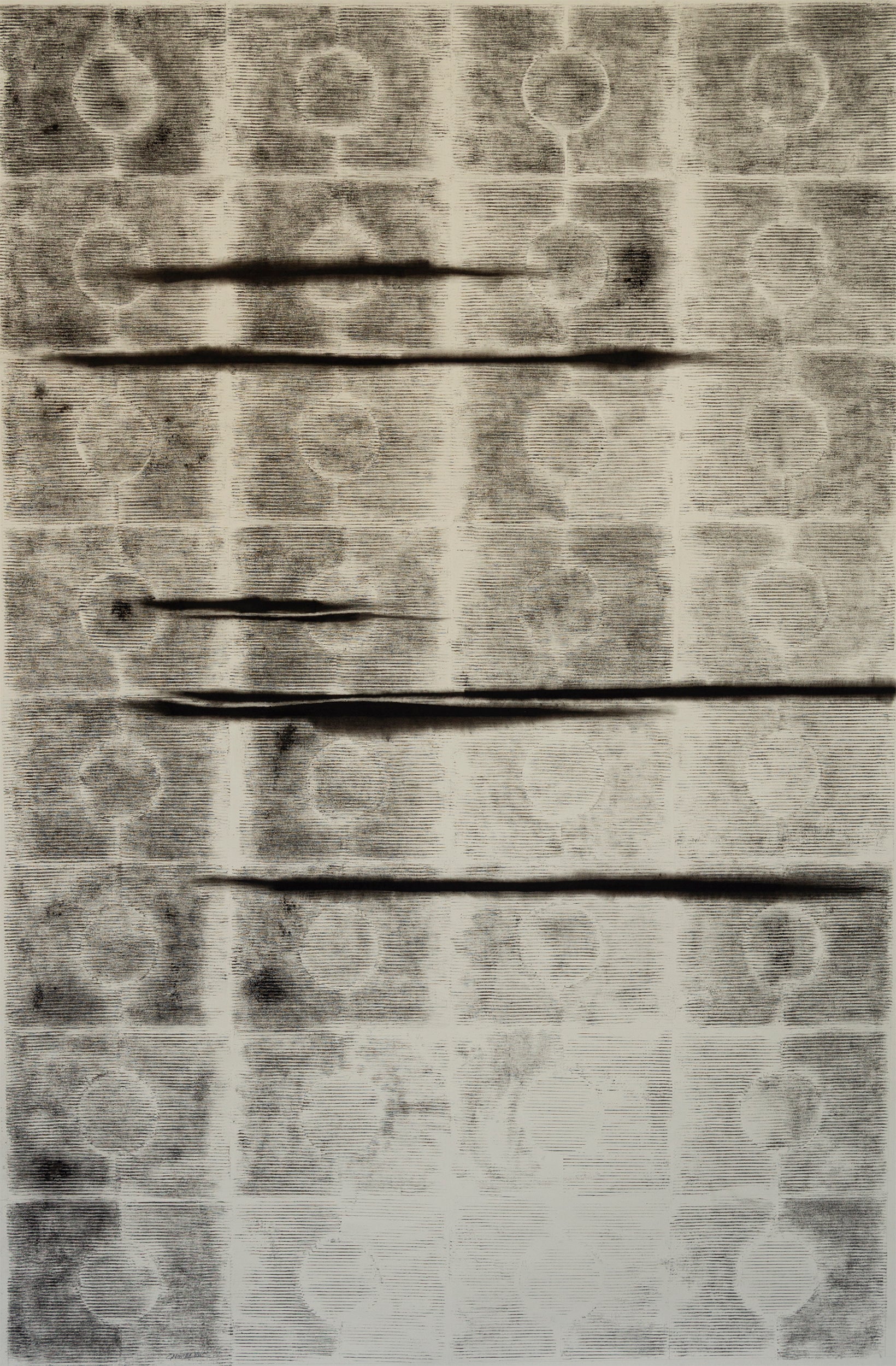 Noosha Golab Abstract Drawing - Sequential Circles