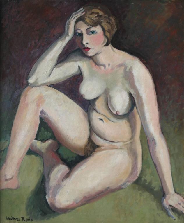Ludovic Rodo Pissarro Nude Painting - La Penseuse