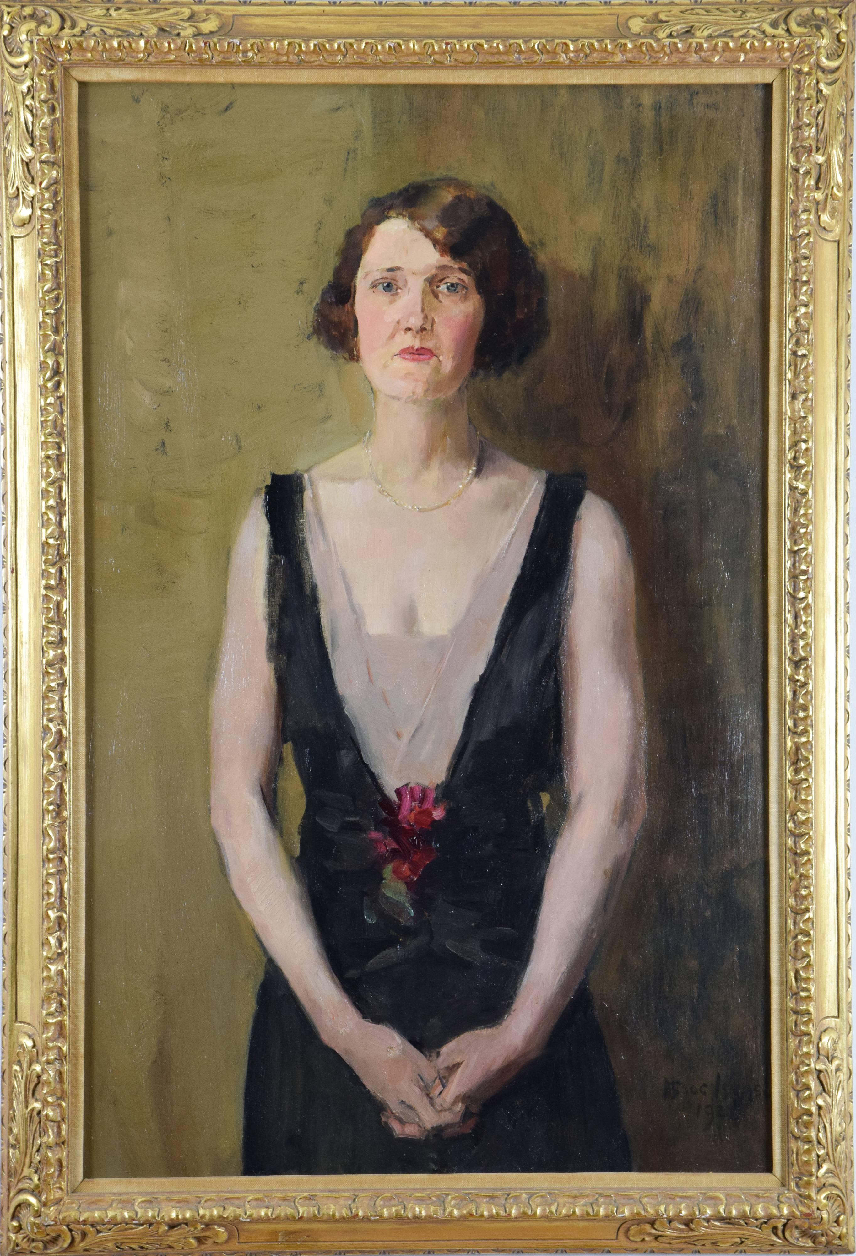 Portrait of Beulah Watson - Painting by Isaac Israëls